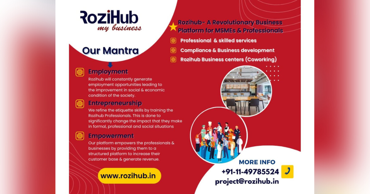 RoziHub: A Revolutionary Marketplace Platform For Professionals And MSMEs